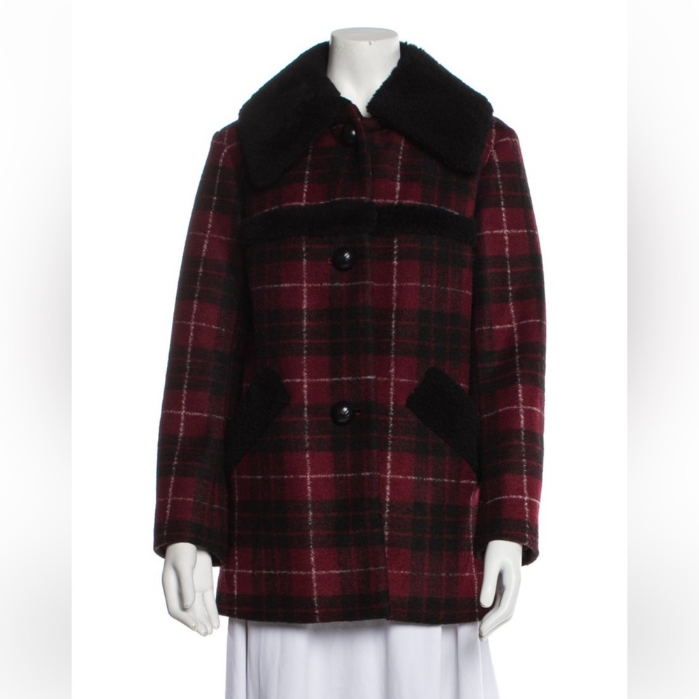 Red and black coach jacket. Pristine!